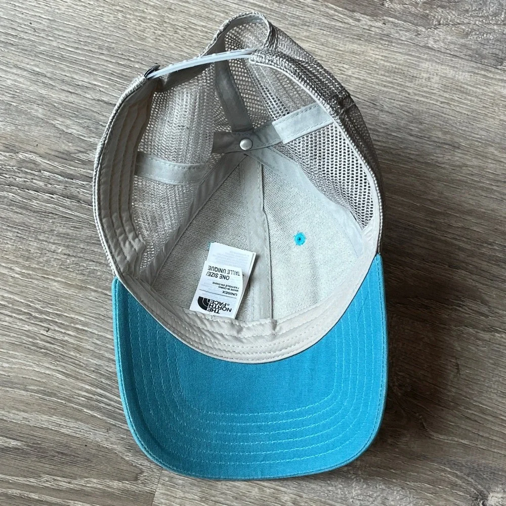 The North Face Berkeley California 1966 Trucker Hat Blue Grey Snapback Cap